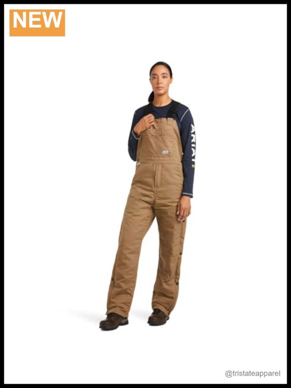 Insulated Stretch Canvas Bib Overall Cold Weather Workwear